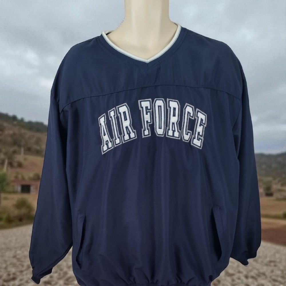 Air Force Men's Size 2xl Pull Over Hoodie With Sleeve Patch